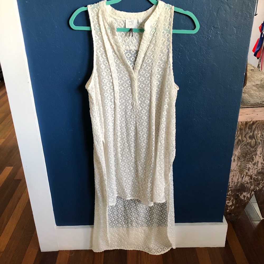 HD in Paris Anthropologie Hi Lo Blouse M